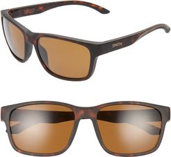 Basecamp 58mm Chromapop(TM) Polarized Sunglasses - Matte Tortoise