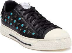 Valentino Studded Leather Cap Toe Sneaker at Nordstrom Rack