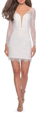 Long Sleeve Lace Cocktail Dress
