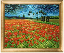 Overstock Art Field of Poppies Framed Oil Reproduction of an Original Painting by Vincent Van Gogh - 23"x19" at Nordstrom Rack