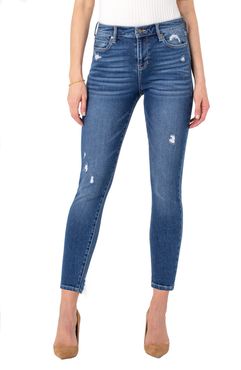 Abby Distressed Skinny Jeans