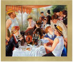 Overstock Art Luncheon Of The Boating Party - Framed Oil Reproduction of an Original Painting By Pierre-Auguste Renoir at Nordst