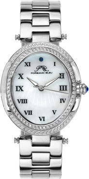 Porsamo Bleu Women's South Sea Oval Swarovski Crystal Bracelet Watch, 30.75mm at Nordstrom Rack