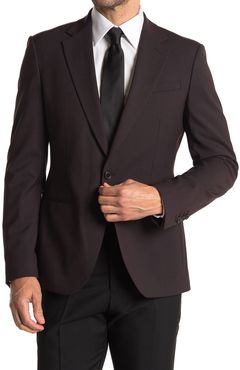 REISS Malbec Plum Two Button Notch Lapel Wool Blend Suit Separates Blazer at Nordstrom Rack