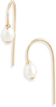 Keshi Pearl Hook Earrings