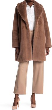 Donna Karan Faux Fur Long Shady Coat at Nordstrom Rack