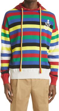 1 Moncler Jw Anderson Men's Stripe Cotton Sweater Hoodie