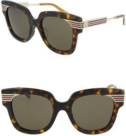 GUCCI 51mm Novelty Square Flare Sunglasses at Nordstrom Rack