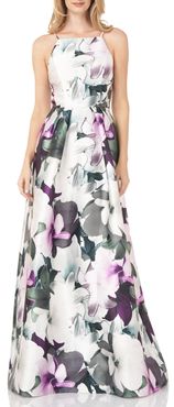 Floral Mikado Gown