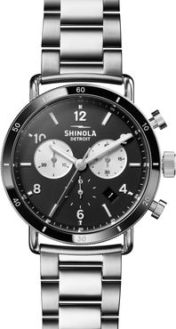 Shinola Men's Canfield Sport Silver Bracelet Watch, 40mm at Nordstrom Rack