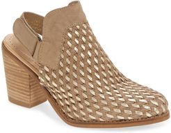 Moire Slingback Bootie