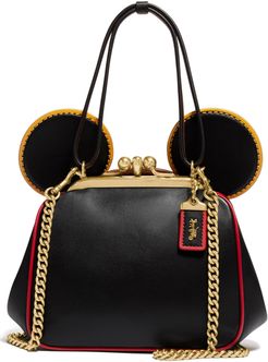 X Keith Haring Mickey Leather Crossbody Bag - Black