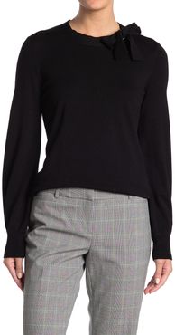 Adrianna Papell Solid Tie Neck Sweater at Nordstrom Rack