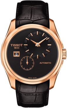 Tissot Men's Couturier Automatic Embossed Leather Strap Watch, 39mm at Nordstrom Rack