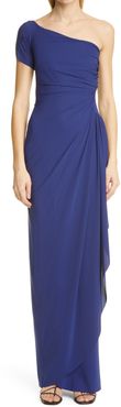 Aleksandrina One-Shoulder Column Gown