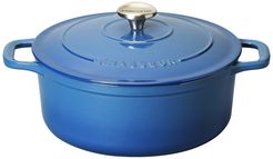 French Home 5.25 Quart Blue French Enameled Cast Iron Round Dutch Oven at Nordstrom Rack