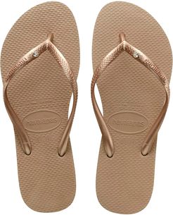 Girl's Havaianas Slim Crystal Embellished Flip Flop