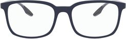 Pillow 55mm Optical Glasses - Blue Rubber