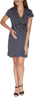 Polka Dot Maternity/nursing Wrap Dress