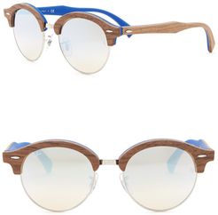 Ray-Ban 51mm Mirrored Round Sunglasses at Nordstrom Rack