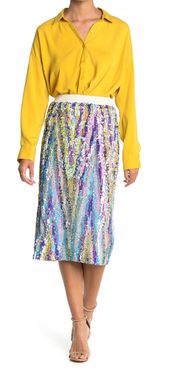 LE SUPERBE Liza Zig Zag Sequin Skirt at Nordstrom Rack