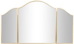 Willow Row Large Gold Metal Arched Trifold Mirror - 53" X 31" at Nordstrom Rack