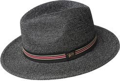 Hester Straw Fedora - Black