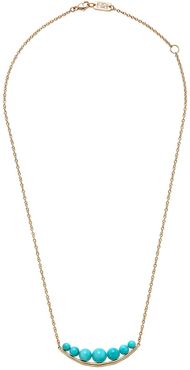 Ippolita Nova 18K Yellow Gold Turquoise Beaded Overlay Curved Bar Pendant Necklace at Nordstrom Rack