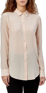 Essential Solid Silk Blouse