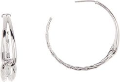 Judith Ripka Eternity Sterling Silver Interlocking Hoop Earrings at Nordstrom Rack