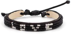 Love 3-Row Beaded Woven Bracelet