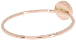 EF Collection 14K Rose Gold Bezel Ring - Size 5 at Nordstrom Rack