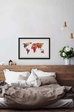 Marmont Hill Inc. Colored Map Wall Art at Nordstrom Rack