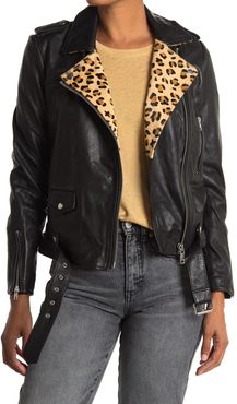 Scotch & Soda Leather Moto Biker Jacket at Nordstrom Rack