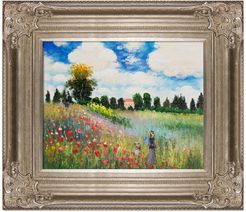 Overstock Art Poppy Field in Argenteuil Oil Painting, Renaissance Champagne Frame - 18" x 20" at Nordstrom Rack