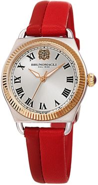 Bruno Magli Women's Lucia 1341 Two-Tone Leather Strap Watch, 31mm at Nordstrom Rack