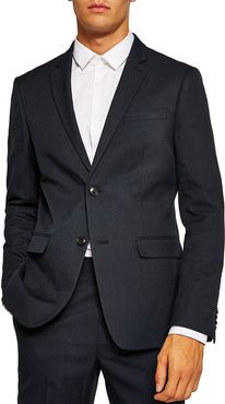 Skinny Fit Textured Suit Jacket