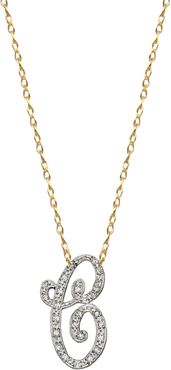 Diamond Initial Pendant Necklace