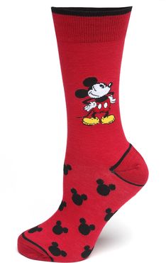 Pie Eyed Mickey Mouse Socks