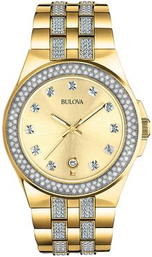 Bulova Men's Swarovski Crystal Accented Quartz Bracelet Watch, 42mm at Nordstrom Rack