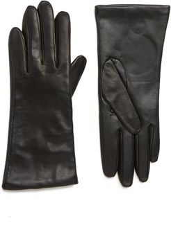 Cashmere Lined Leather Touchscreen Gloves