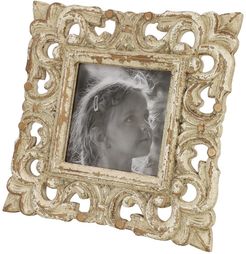 Willow Row 9"x 9"Hand-Carved Square Picture Frame with White Antique Finish at Nordstrom Rack