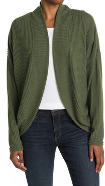 Socialite Cocoon Waffle Knit Long Sleeve Cardigan at Nordstrom Rack