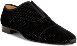 Alpha Crystal Cap Toe Slip-On Oxford