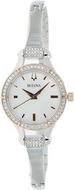 Bulova Women's Crystal Bracelet Watch, 27mm at Nordstrom Rack