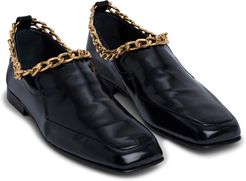 Nick Chain Trim Patent Leather Loafer