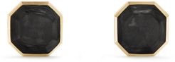 Forged Carbon Cufflinks In 18K Gold