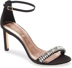 Saralia Crystal Embellished Ankle Strap Sandal