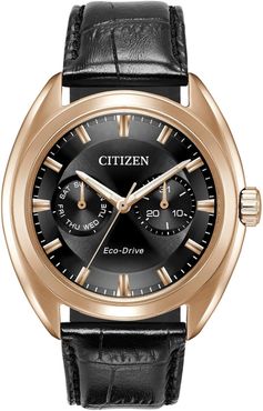 Citizen Men's Paradex Eco-Drive Croc-Embossed Leather Strap Watch, 44mm at Nordstrom Rack