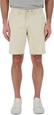 Flat Front Twill Shorts